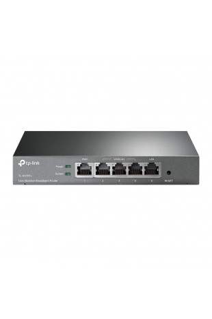 TP-Link TL-R470T+ bedrade router Fast Ethernet Zwart