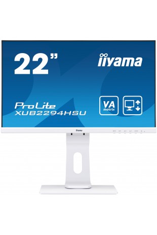iiyama ProLite XUB2294HSU-W1 LED display 54,6 cm (21.5") 1920 x 1080 pixels Full HD Noir, Blanc