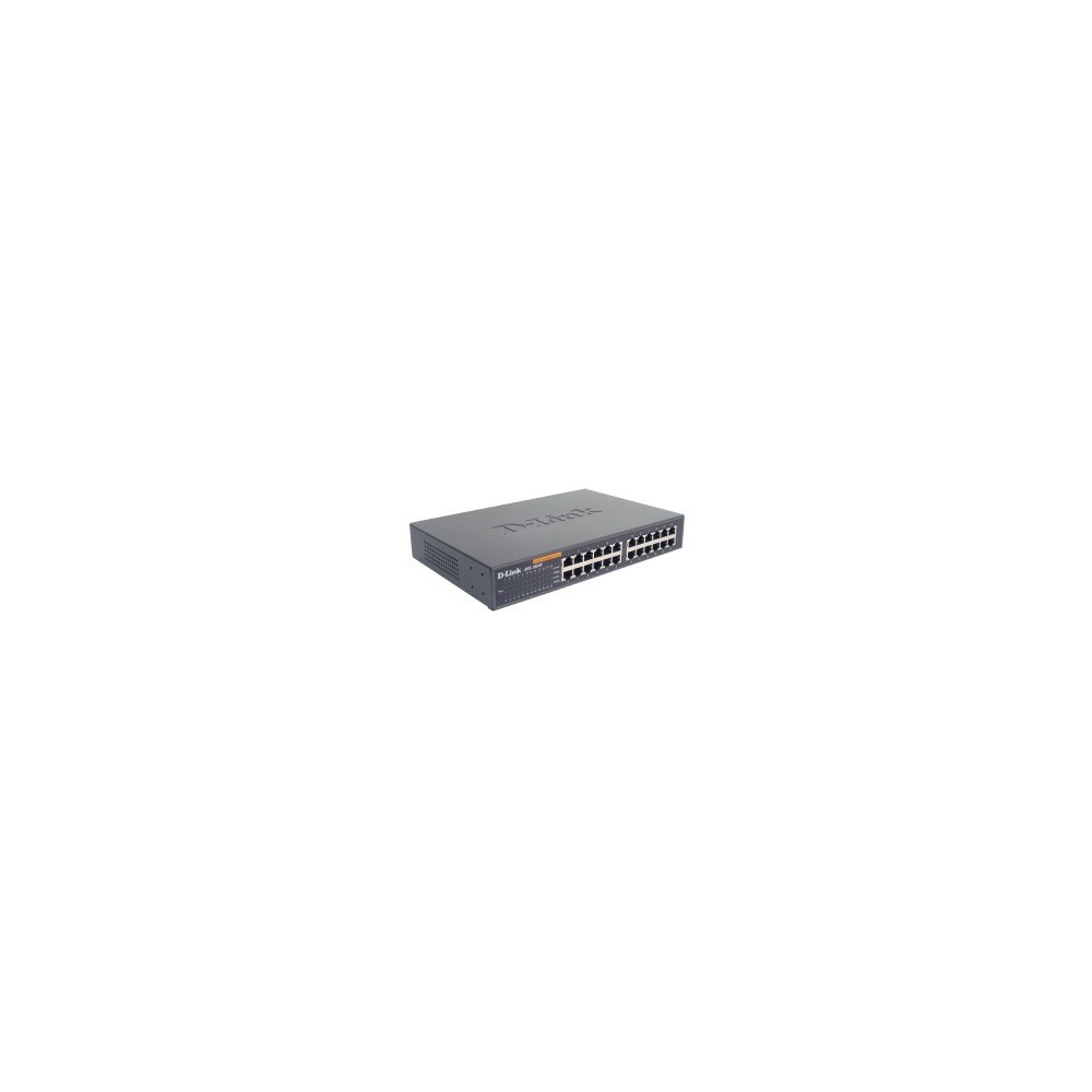 D-Link 24-port 10 100M NWay Desktop - Internal PSU (incl. 19" rack mount kit) Non-géré