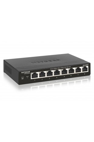 NETGEAR GS308T Managed L2 Gigabit Ethernet (10 100 1000) Zwart
