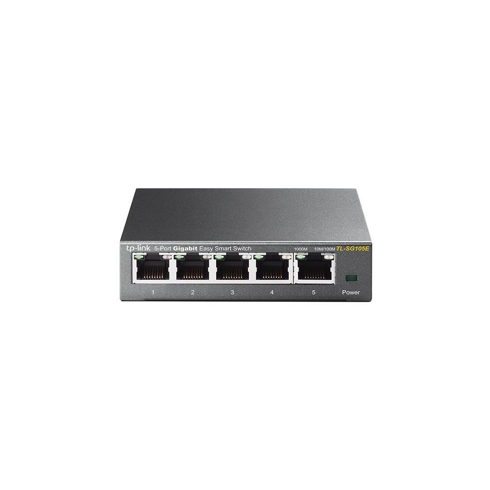 TP-Link TL-SG105E Non-géré L2 Gigabit Ethernet (10 100 1000) Noir