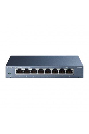 TP-Link TL-SG108 Unmanaged Gigabit Ethernet (10 100 1000) Zwart