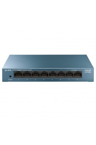 TP-Link LS108G Non-géré Gigabit Ethernet (10 100 1000) Bleu