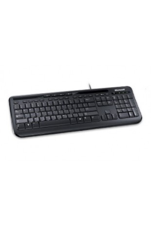 Microsoft Wired Keyboard 600, Black toetsenbord USB QWERTZ Zwitsers Zwart
