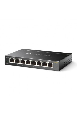 TP-Link TL-SG108S Non-géré Gigabit Ethernet (10 100 1000) Noir