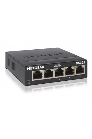 NETGEAR GS305 Non-géré L2 Gigabit Ethernet (10 100 1000) Noir