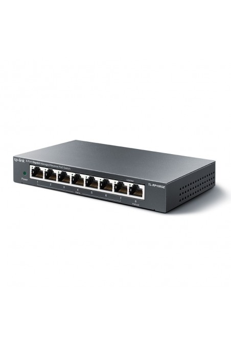 TP-Link TL-RP108GE commutateur réseau Géré L2 Gigabit Ethernet (10 100 1000) Connexion Ethernet, supportant l'alimentation via